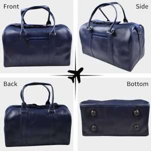 Salexa New Travel Bag Duffle Waterproof Luggage Bag with Adjustable Strap for Men Women